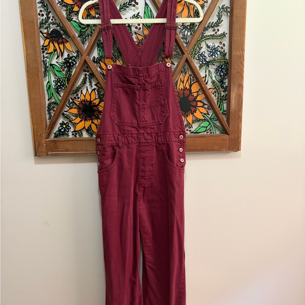 We The Free Women's Burgundy Overalls
